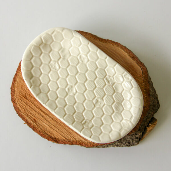 Beehive Patterned Soap Dish