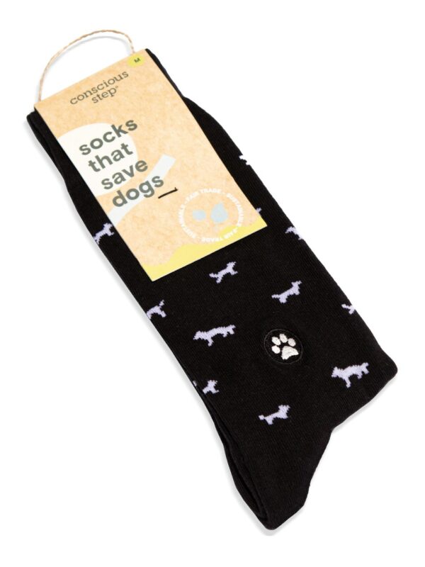 Organic Cotton Socks that Save Dogs - Medium