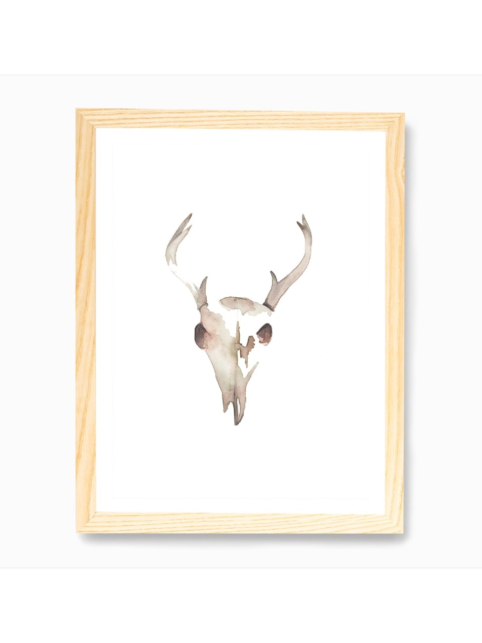 Deer Skull Wall Art Print