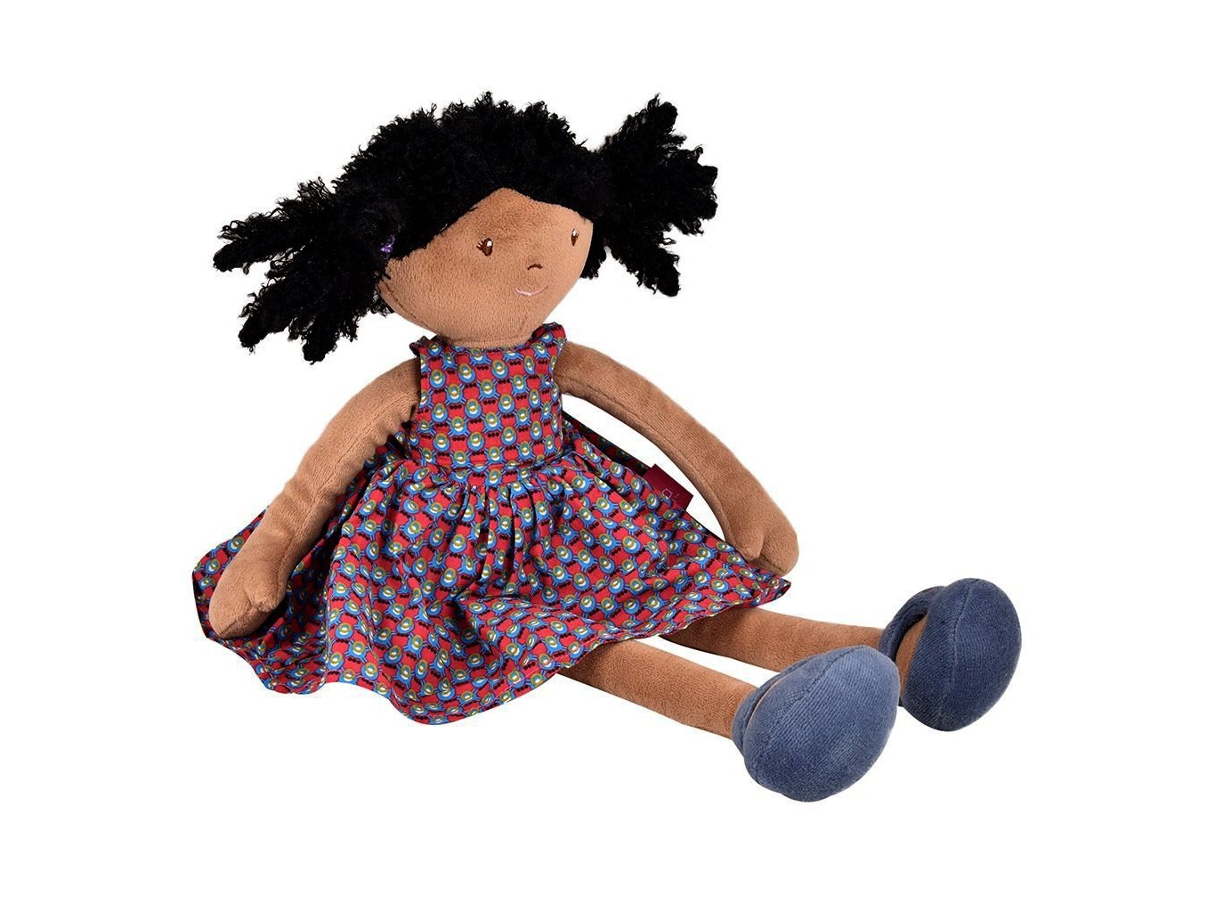 Leota - Black Hair Doll with Patterned Dress