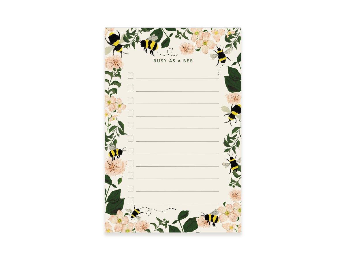Busy Bee Writing Notepad