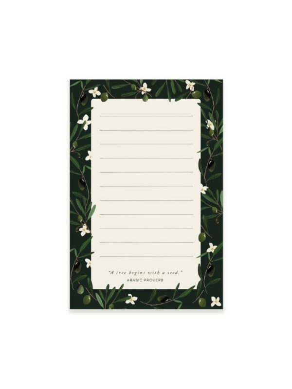 Olive Branch Writing Notepad