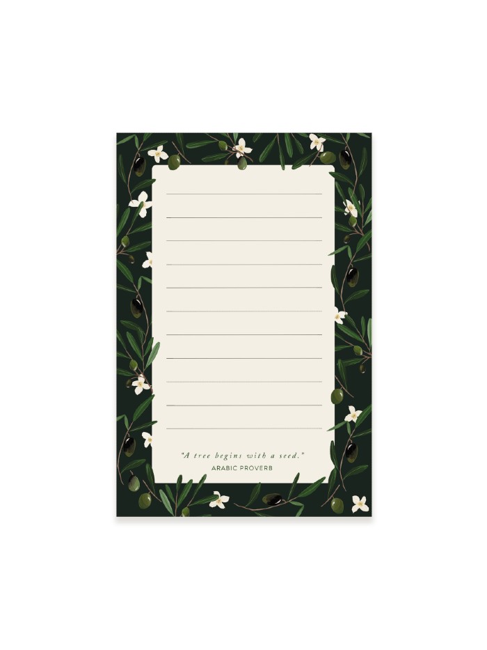 Olive Branch Writing Notepad