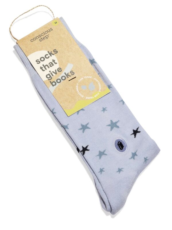 Organic Cotton Socks That Give Books - Small