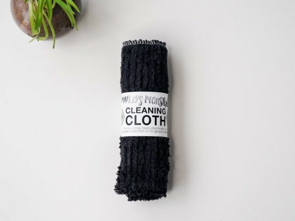 Multi-Purpose Cleaning Cloth: Cotton Chenille - Black