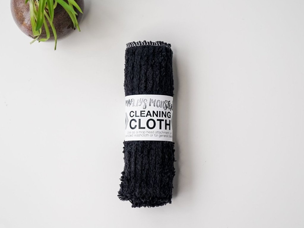 Multi-Purpose Cleaning Cloth: Cotton Chenille - Black