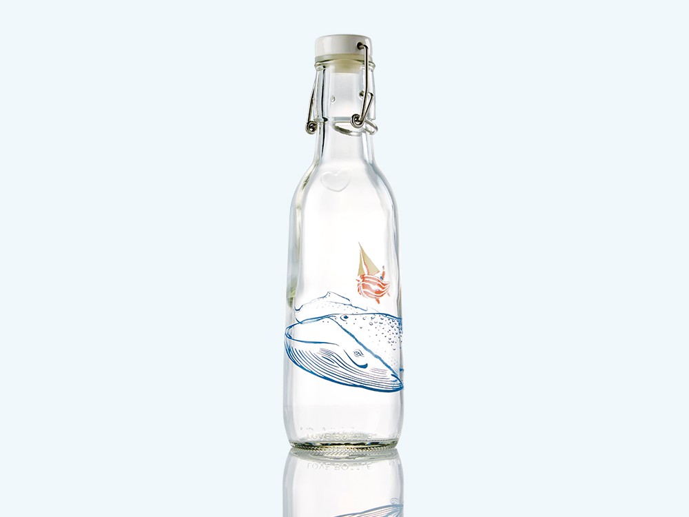 Whale Love Water Bottle