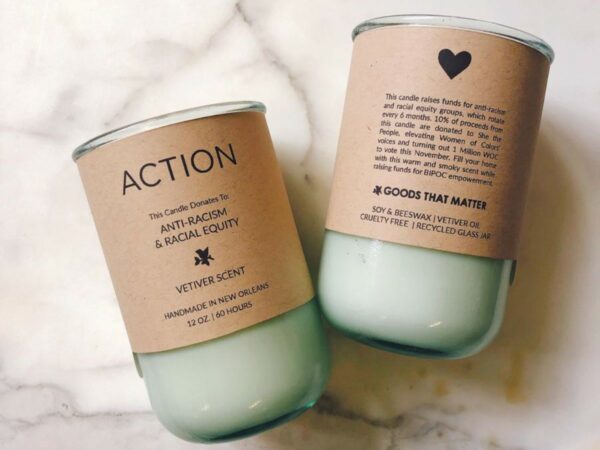 ACTION Soy Candle - Vetiver Scent