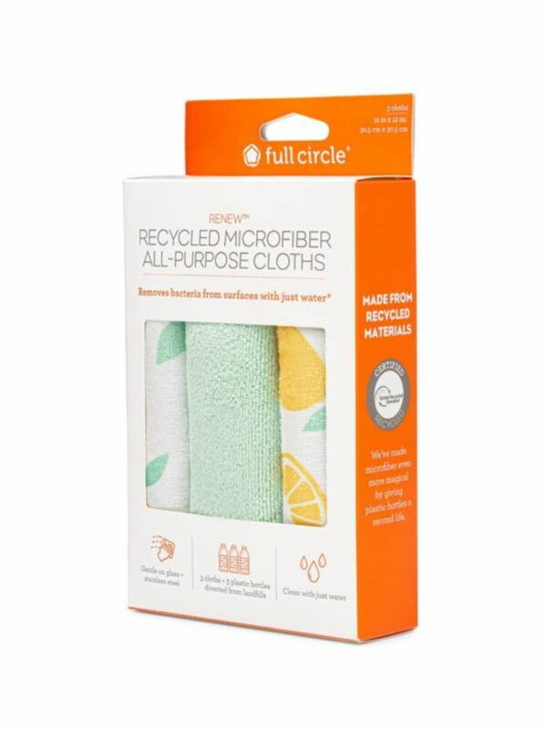Renew Recycled Microfiber Cleaning Cloths (3 Pack)