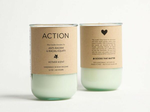 ACTION Soy Candle - Vetiver Scent