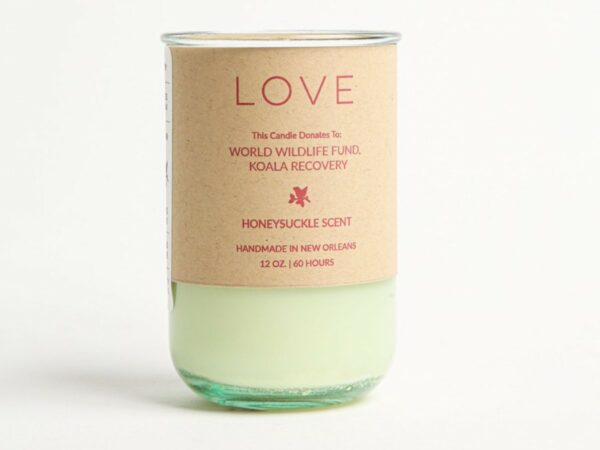 LOVE Soy Candle - Honeysuckle Scent