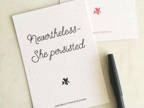 Nevertheless She Persisted Eco-Friendly Postcard