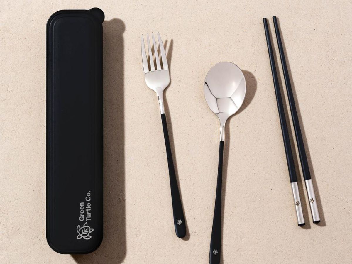 Reusable Silver Cutlery Set