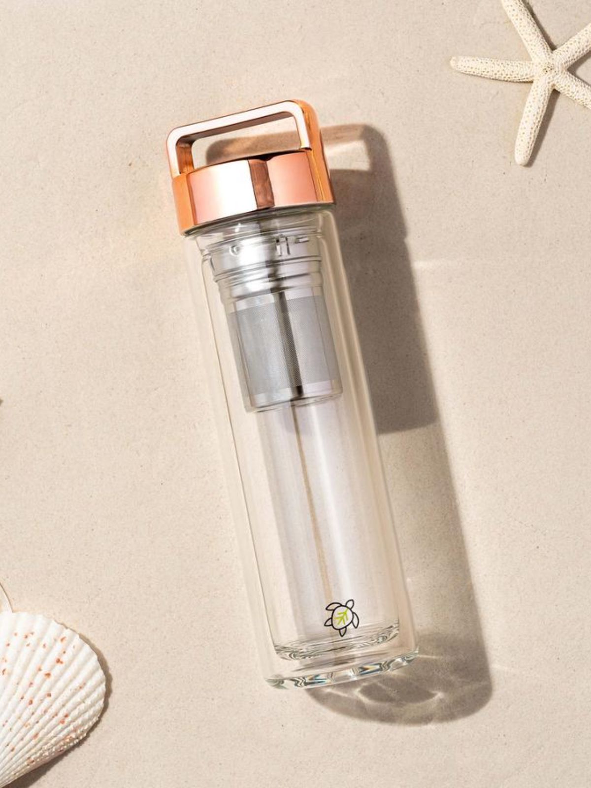 Rose Gold Double Walled Infuser Bottle