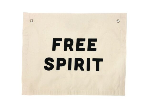 Free Spirit Natural Canvas Banner