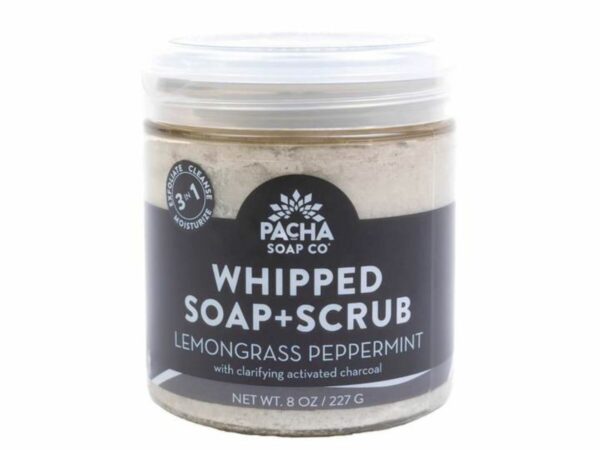 Natural Whipped Soap + Scrub - Lemongrass Peppermint