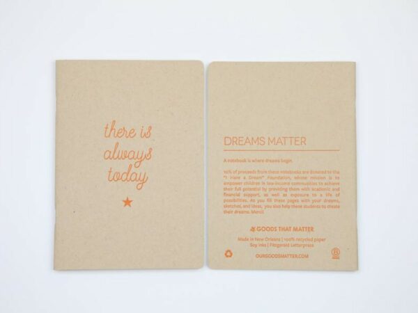 Dreams Matter Blank Handmade Notebook
