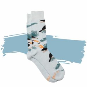 Conscious Step's Organic Cotton Socks That Protect Toucans – Medium. Eco-friendly gift. 