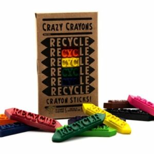 Crazy Crayons' Recycled Recycle Sticks Crayon Set – Box of 10. Ethical Shopping.