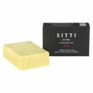 Sitti Soap's Saffron Olive Oil Soap Bar. Ethical Shopping.