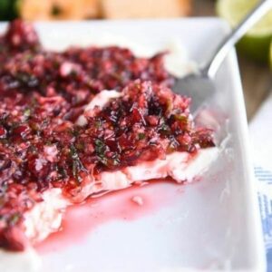 Cranberry Jalapeno Cream Cheese dip